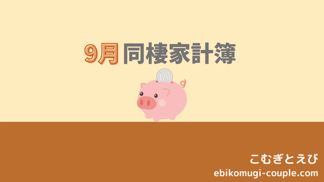 同棲家計簿 年9月の生活費を大公開 家賃 食費 日用品費など詳しく紹介 こむぎとえび